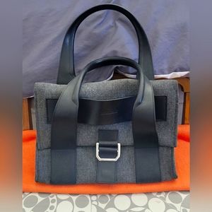 Sportmax Heavy Gray Felt Handbag